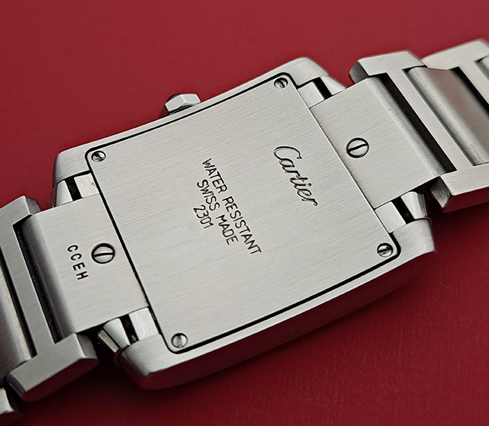 Ladies' Cartier Tank Francaise Midsize Quartz Wristwatch Ref. W51003Q3